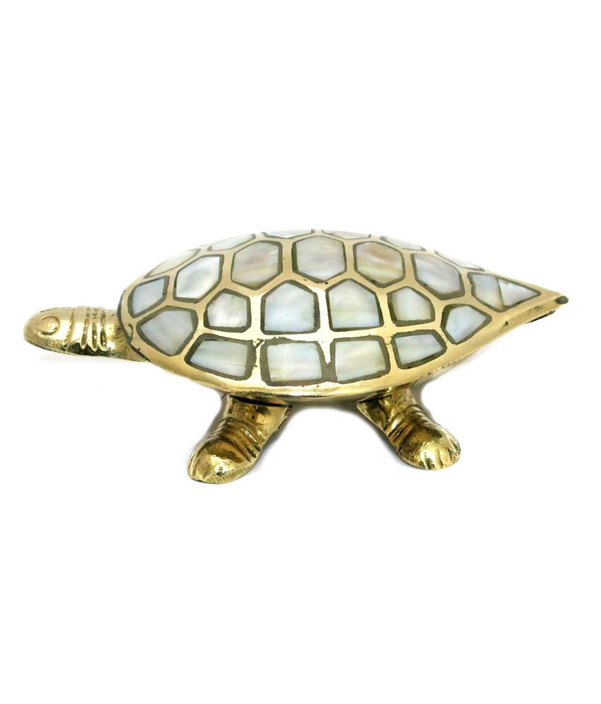 Feng Shui Wish Fulfilling Brass Tortoise/Turtle with Secret Wish Compartment 